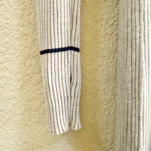 Maison Margiela Dress Sweater Ribbed Knit Wool Open Back Long Luxury Gray L - Picture 10 of 16